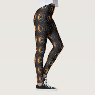 Leggings Nombre total d'éclipses solaires Boho personnalisé