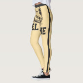 Leggings Noms Personnalisés Gris Beige Gris Gris Gris Belle (Gauche)