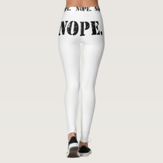 Leggings NOPE. Pantalon de yoga d'impression de bout