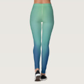 Leggings Northern Lights vert sur bleu (Dos)