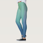 Leggings Northern Lights vert sur bleu (Gauche)