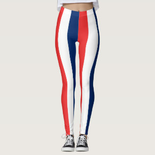 Leggings Norvège Couleurs du drapeau national Verticales