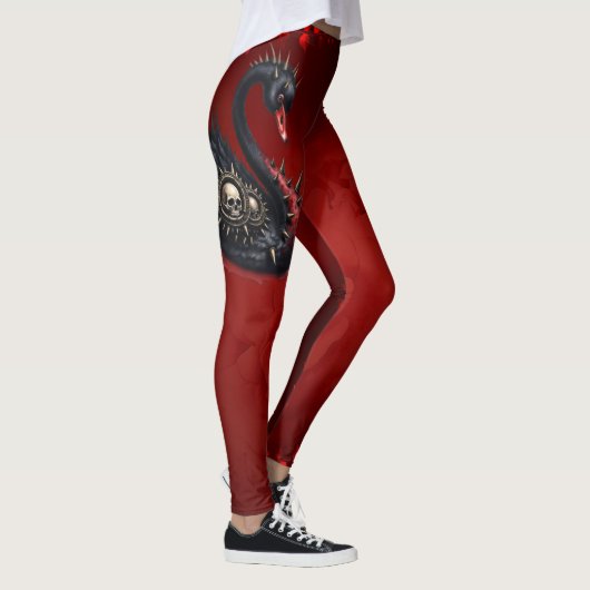 Leggings Not Your Average Swan – Spikes, Skulls & Sass.  (Droite)
