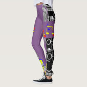 Leggings Note de musique de clarinette (Gauche)
