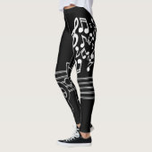 Leggings Notes 3 de musique (Gauche)