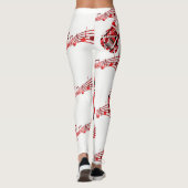 Leggings Notes de guitare et de musique Imprimer (Dos)