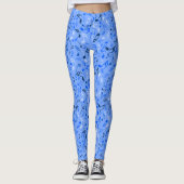 Leggings Notes de musique bleu (Devant)