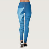 Leggings Notes de musique bleu clair (Dos)