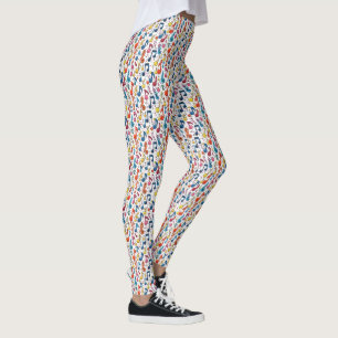 Leggings Notes de Musique Design d'Art Kawaii