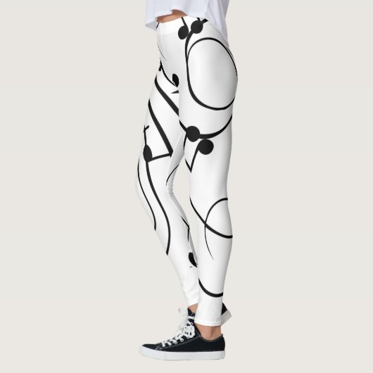 Leggings Notes de musique fantaisie (Gauche)