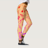 Leggings Notes de musique GRADIT PEACH (Droite)
