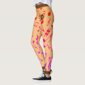 Leggings Notes de musique GRADIT PEACH (Gauche)