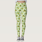 Leggings Notes de musique Shamrock de trompette (Devant)