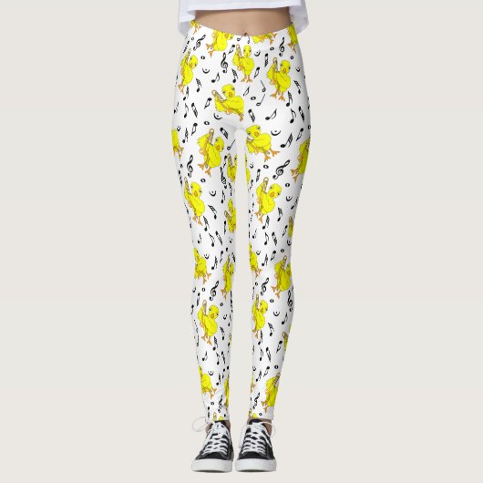 Leggings Notes de musique Trombone Chick (Devant)