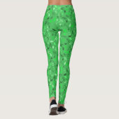 Leggings Notes de Musique Vertes (Dos)