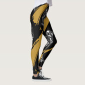 Leggings Notes musicales Black Gold Modern (Droite)