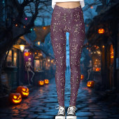 Leggings Notes musicales de Halloween Dancing Skeleton