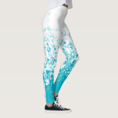 Leggings Notes musicales de pluie Aqua (Droite)