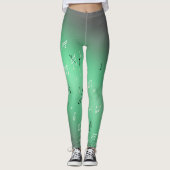 Leggings Notes musicales en vert clair de lune (Devant)