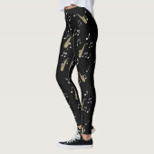 Leggings Notes musicales et saxophones Jazzy  (Gauche)