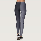 Leggings Notes musicales Ombre foncé gris (Dos)