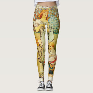 Leggings Nourriture 1898 d'Alfons Mucha pour des