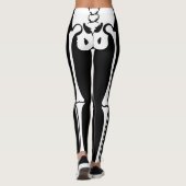 Leggings Nouveauté Amusement Halloween Skeleton Legs (Dos)