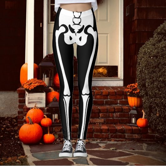 Leggings Nouveauté Amusement Halloween Skeleton Legs
