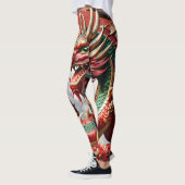 Leggings Nouvel An chinois Dragon Zodiac Anniversaire Leg02 (Gauche)