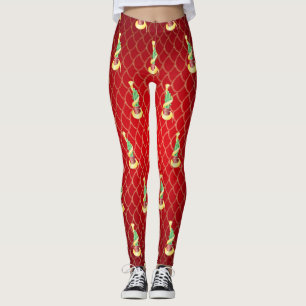 Leggings Nouvel An chinois du serpent 2025 Lucky Bamboo