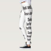 Leggings Nouvelle direction Texte noir (Gauche)