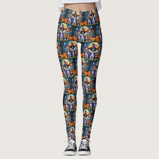 Leggings Nouvelle-Écosse Citrouille de canard à rouleaux Ha (Devant)