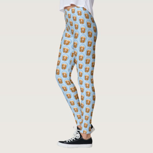 Leggings Nouvelle-Écosse Peinture de chien pour l'essayeur  (Gauche)