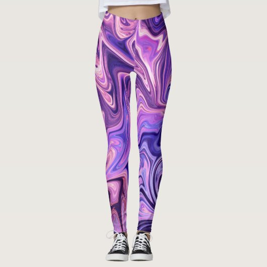 Leggings Nouvelle peinture Abstraite | Meilleur art Abstrai (Devant)