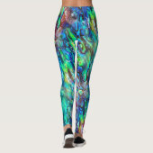 Leggings Nouvelle-Zélande Abalone Paua Shell Motif 1 (Dos)