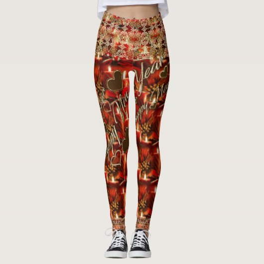 Leggings Nouvelles années de guêtres de partie (Devant)