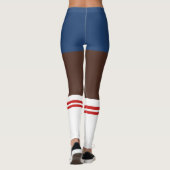 Leggings Novelty Nerdy Shorts Et Chaussettes Tube (Dos)