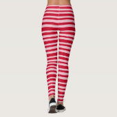 Leggings Novelty Rose Rouge Main Tirée Frappe Drôle (Dos)