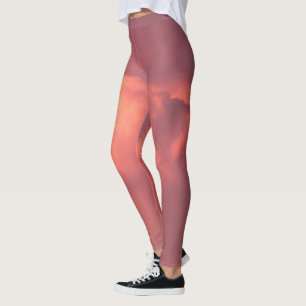 Leggings Nuage de tonnerre rouge au coucher du soleil