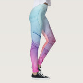 Leggings Nuage d'encre tourbillonner Abstrait Violet tendan (Droite)