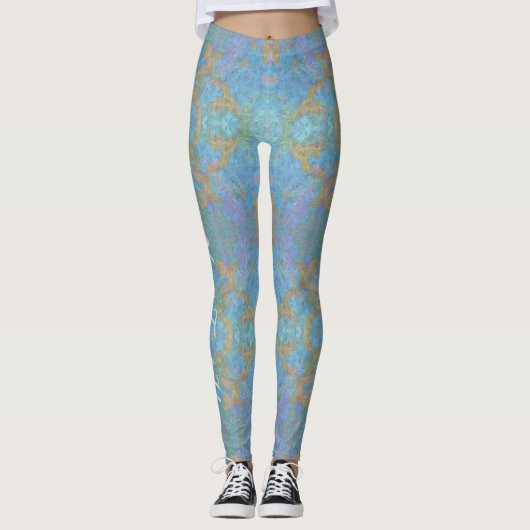 Leggings Nuages Abstraits 2338 (Devant)