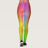 Leggings Nuages Abstraits colorés (Dos)