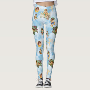 Leggings nuages ange cherubs