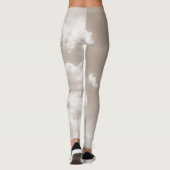 Leggings Nuages beiges doux 5 #nuages #art (Dos)