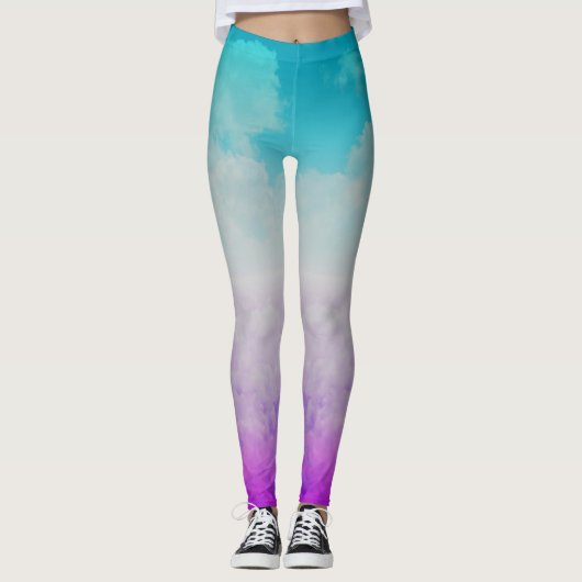 Leggings Nuages colorés (Devant)