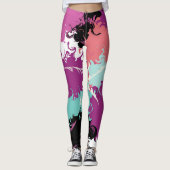 Leggings Nuages Dans Mon Café (Devant)