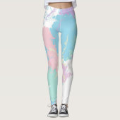 Leggings Nuages Dans Mon Café (Devant)