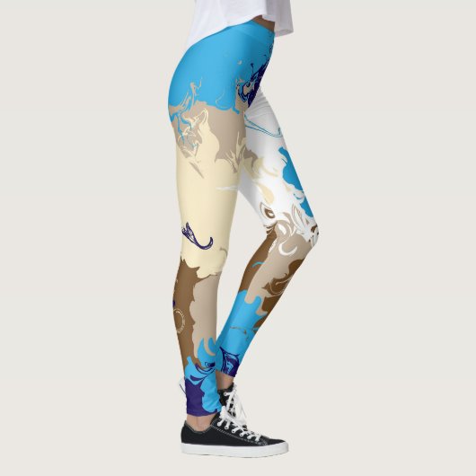 Leggings Nuages Dans Mon Café (Droite)