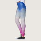 Leggings Nuages de couleur deux (Gauche)