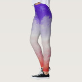 Leggings Nuages de couleur trois (Gauche)